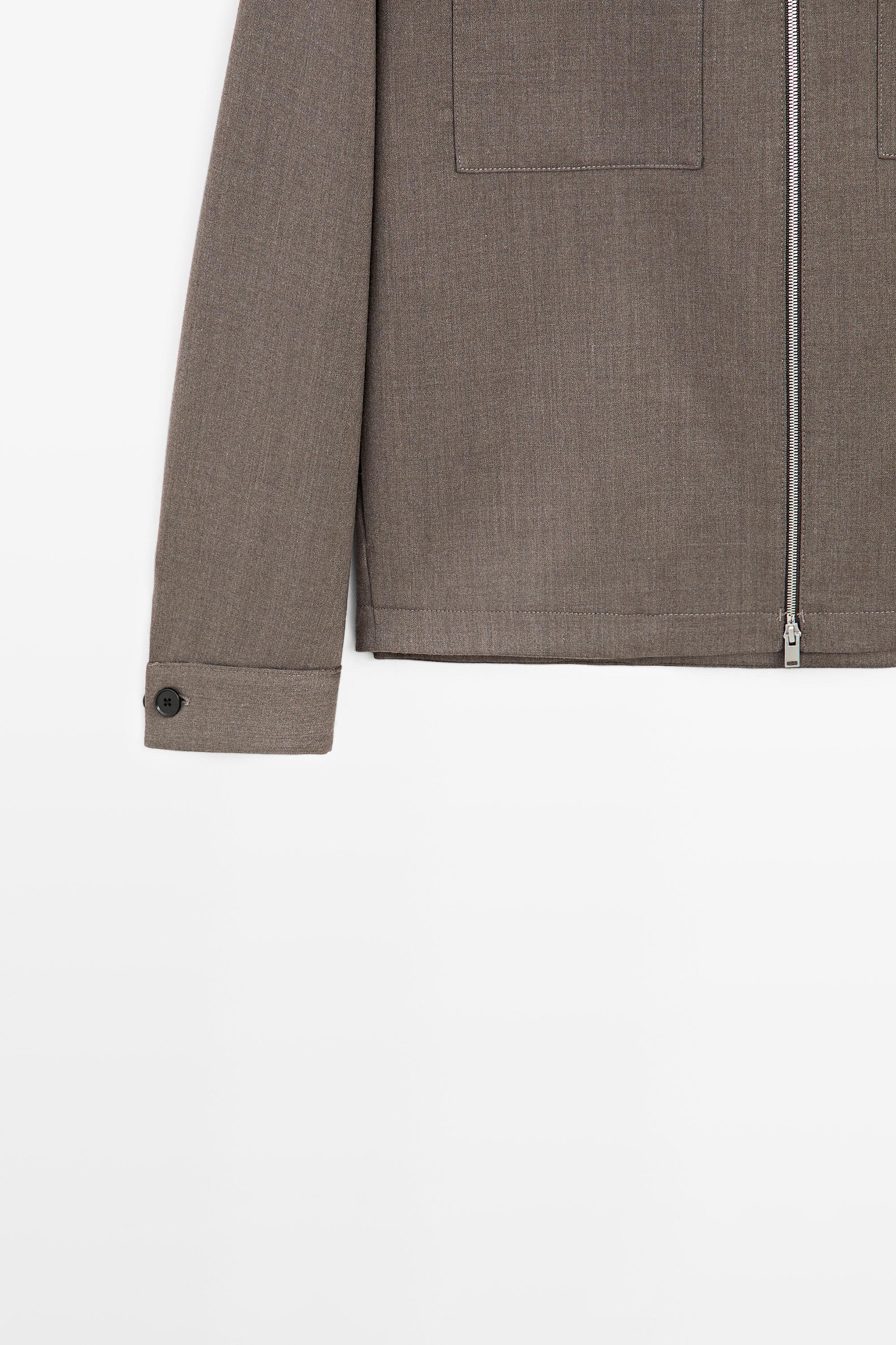 Wool-blend overshirt